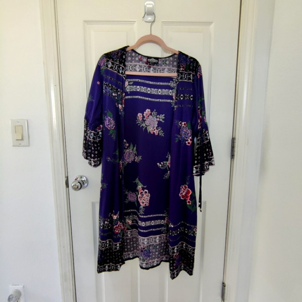 Angie Floral Kimono Duster